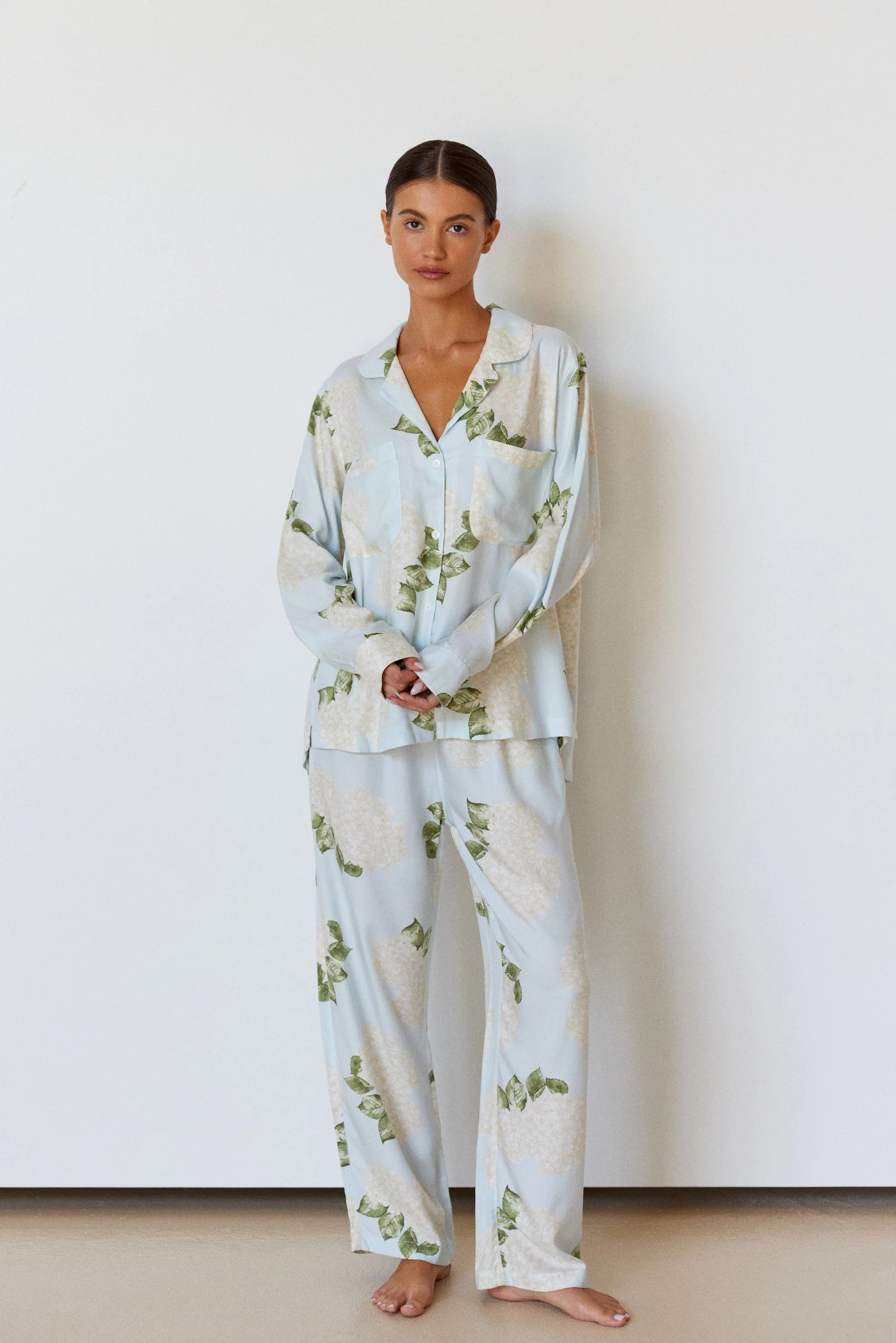 Abigail Sleep Set - Long - Heirloom Hydrangea