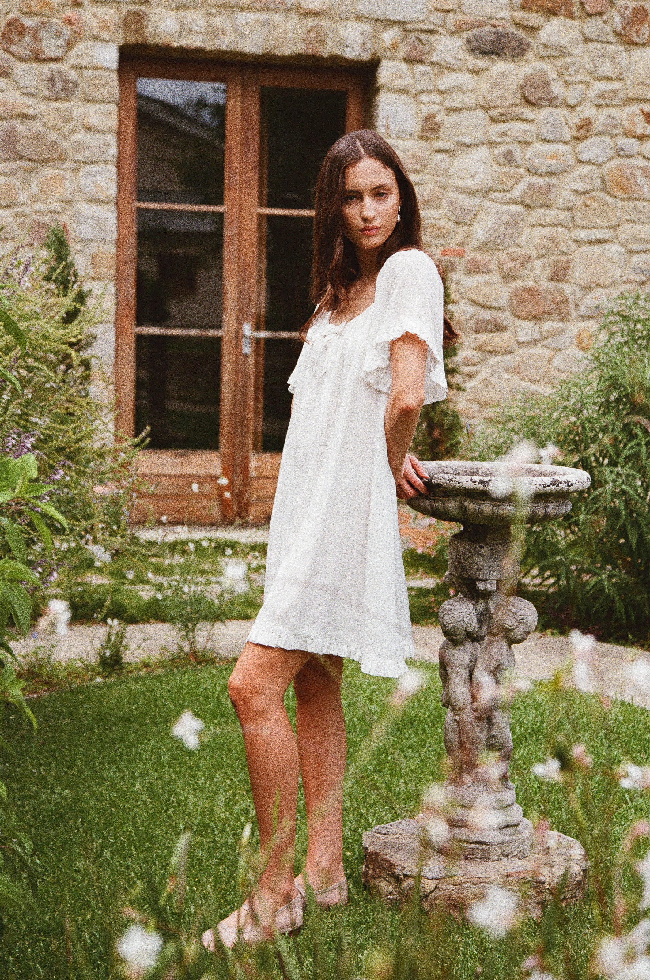 Betty Nightie - Lyocell Batiste - Off White - Image 9