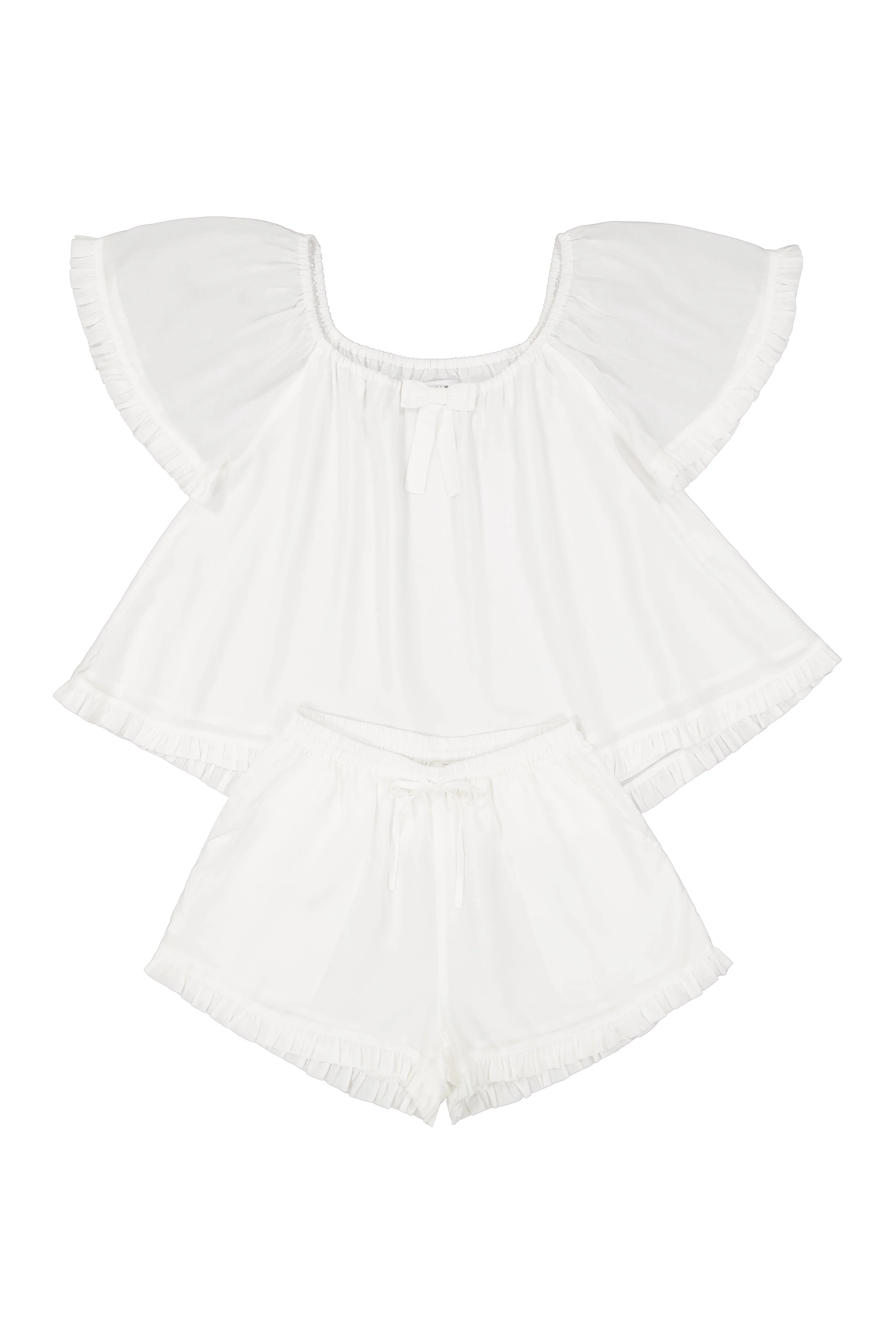 Betty Sleep Set - Lyocell Batiste - Off White - Image 6
