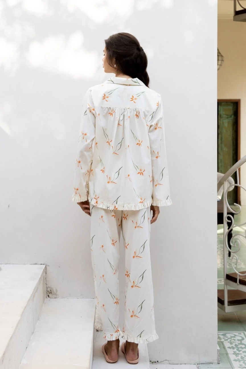Felicity Frill Set - Long - Cotton Modal - Lily - Image 5