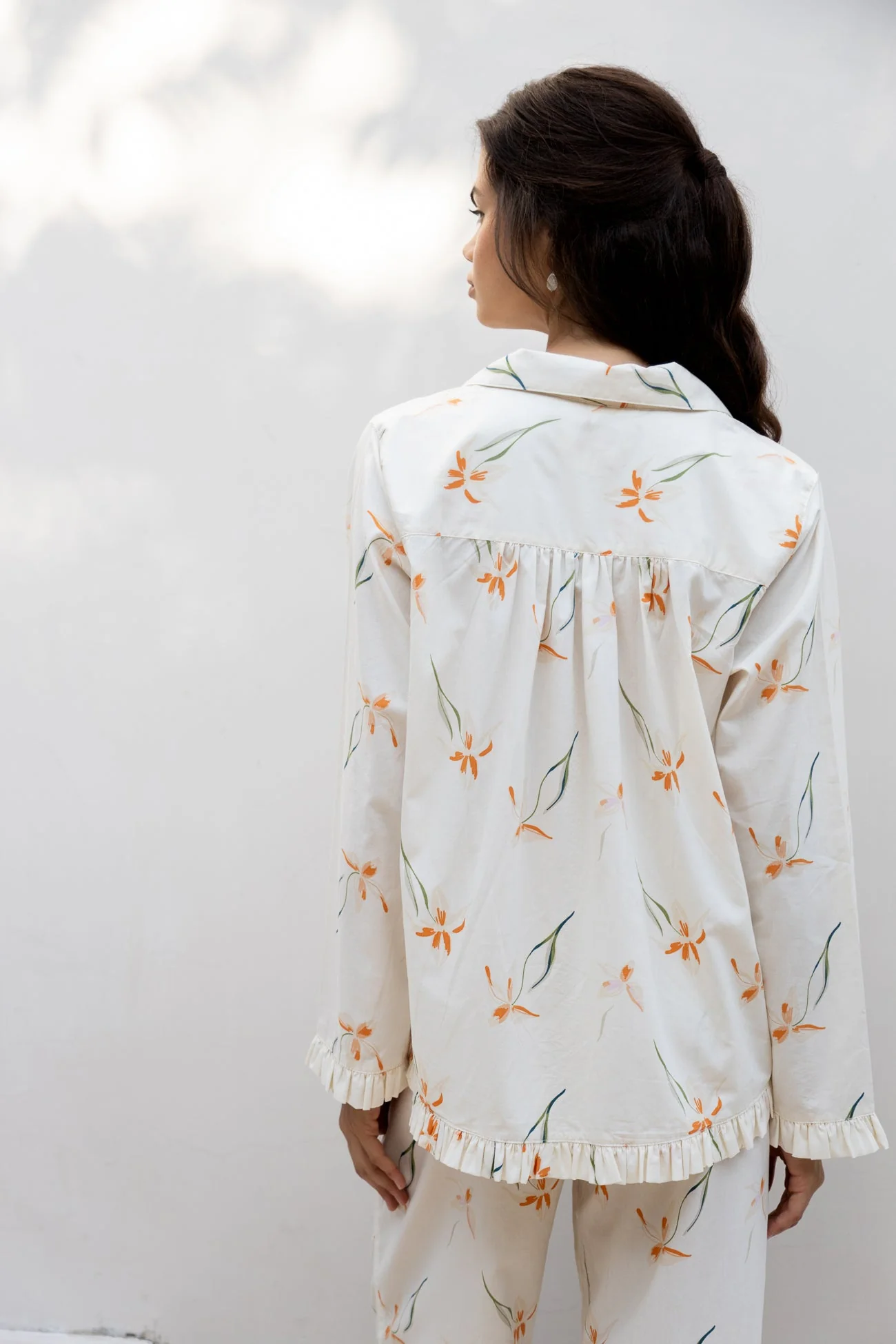 Felicity Frill Set - Long - Cotton Modal - Lily - Image 9