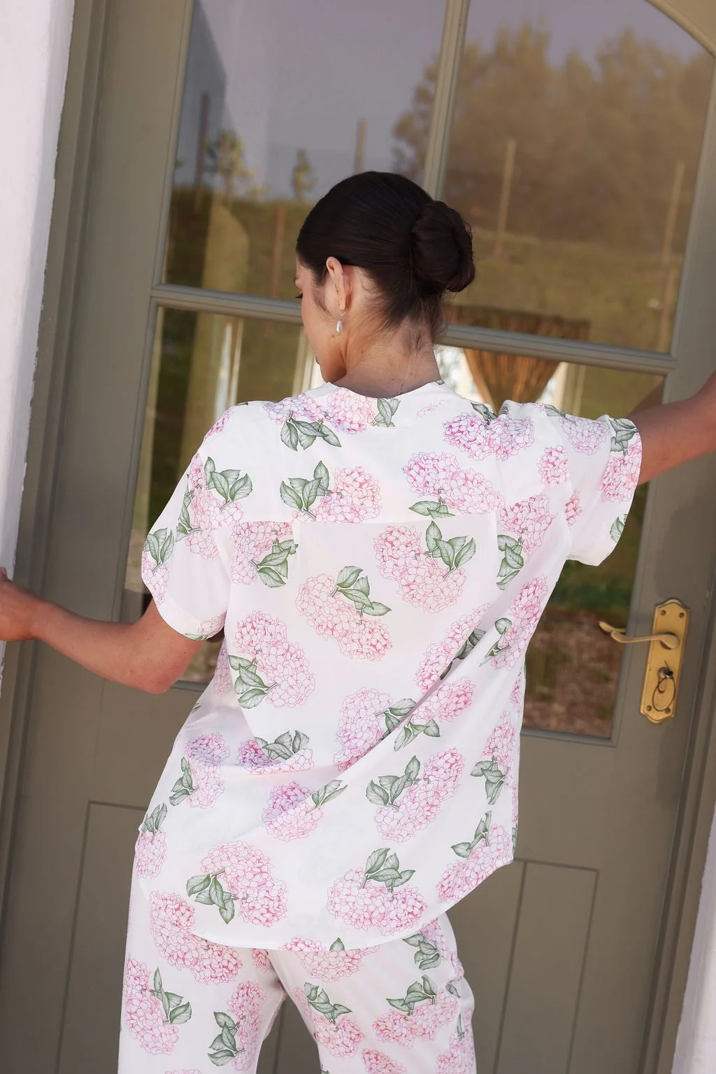 Maggie Pajama Set - Long Pants - Hydrangea Pink - Image 6