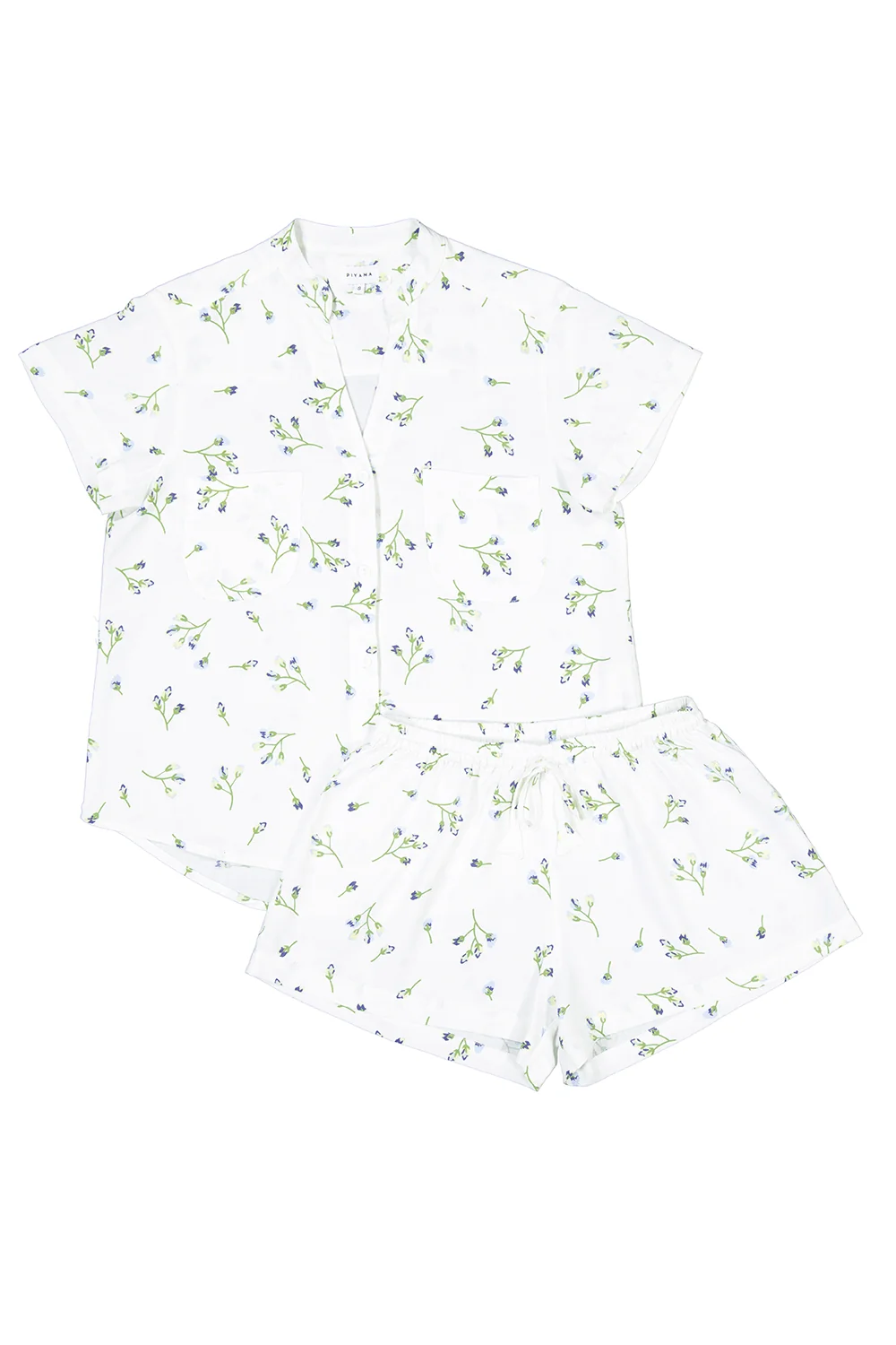 Maggie Pajama Set - Lyocell Linen - Bluebell - Image 4