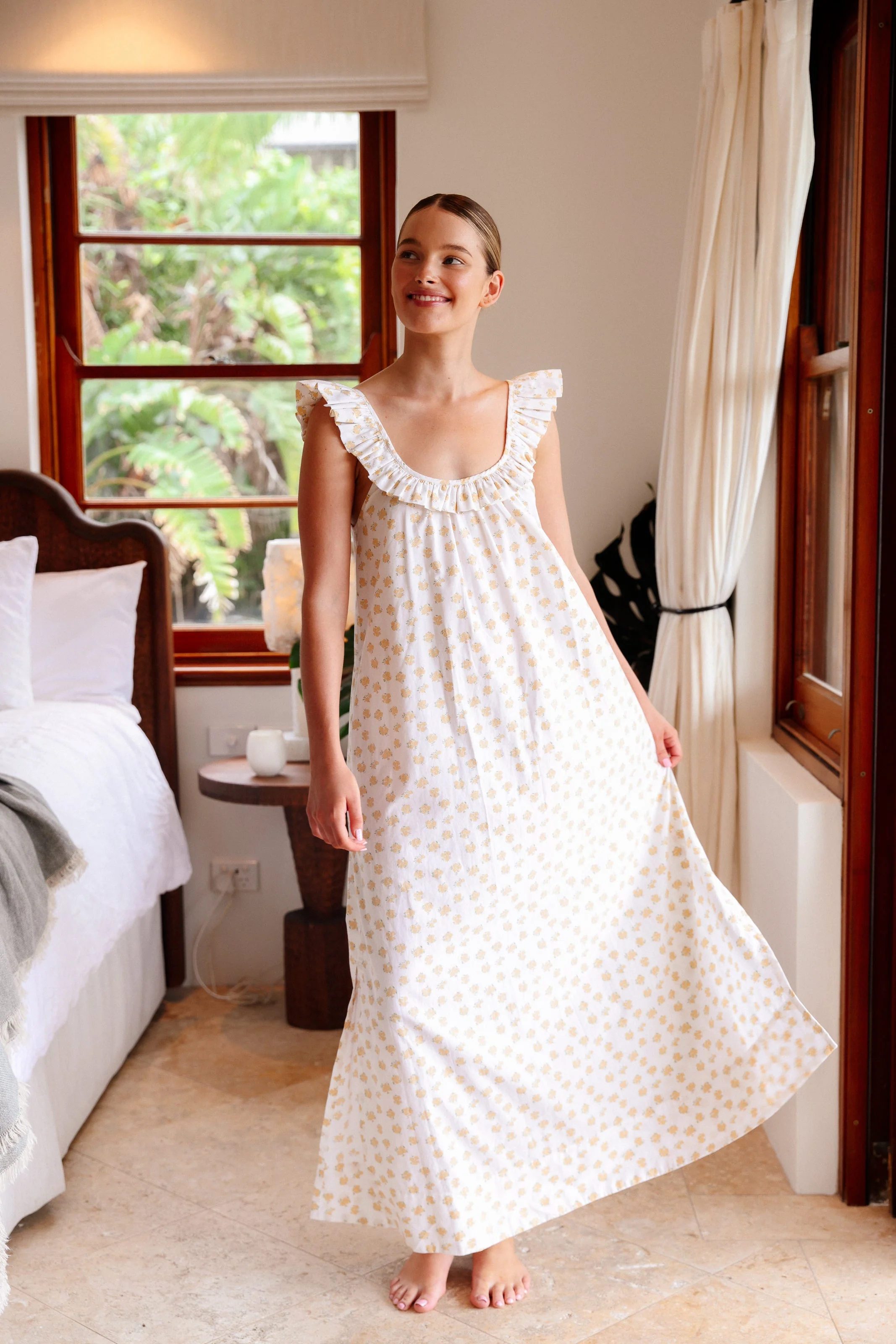 Margot Nightie - Cotton Modal - Meadow - Image 3