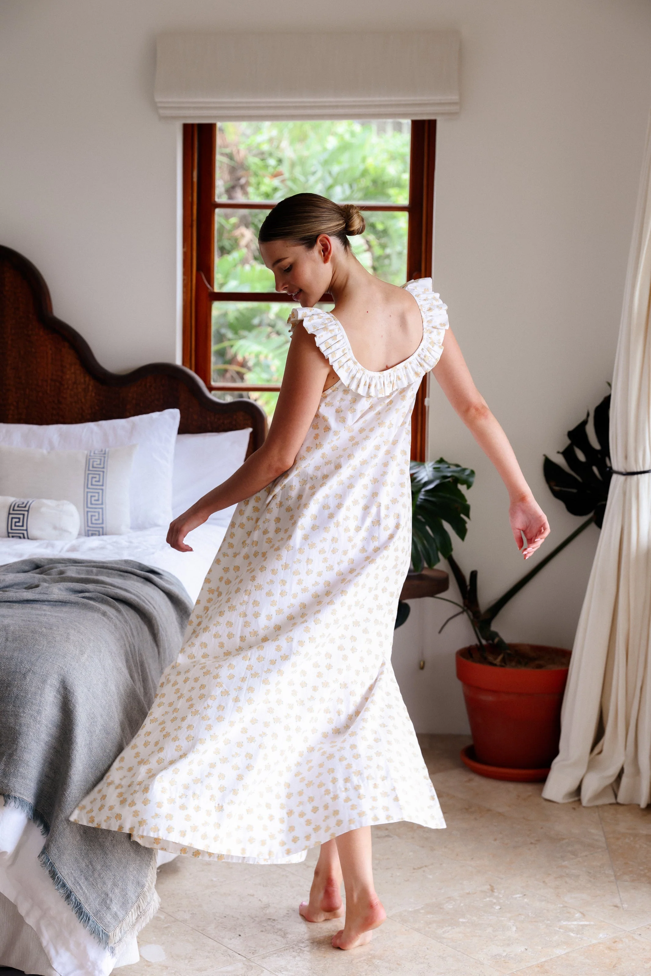 Margot Nightie - Cotton Modal - Meadow - Image 4