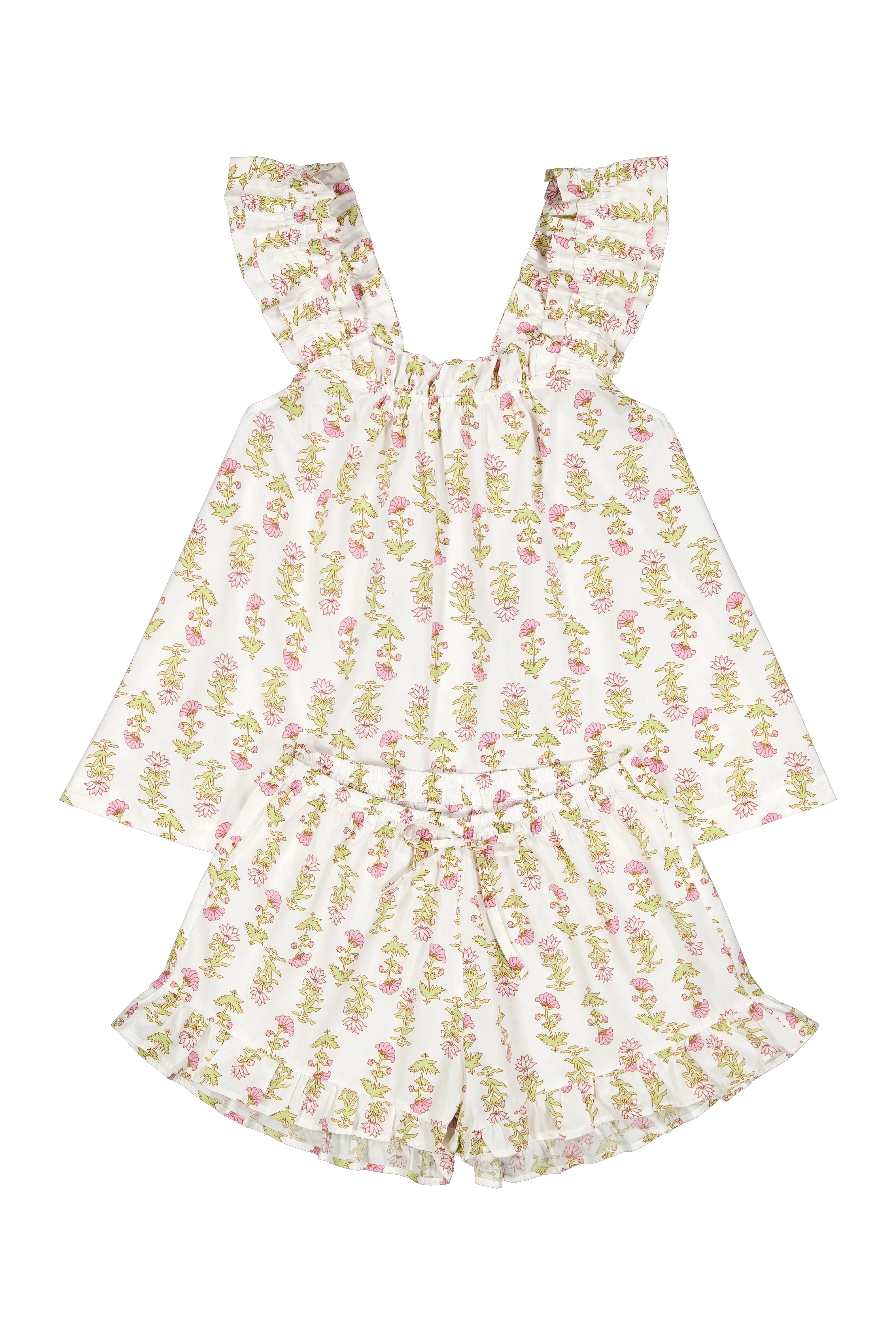 Nicolette Sleep Set - Cotton - Lotus Flower - Image 4