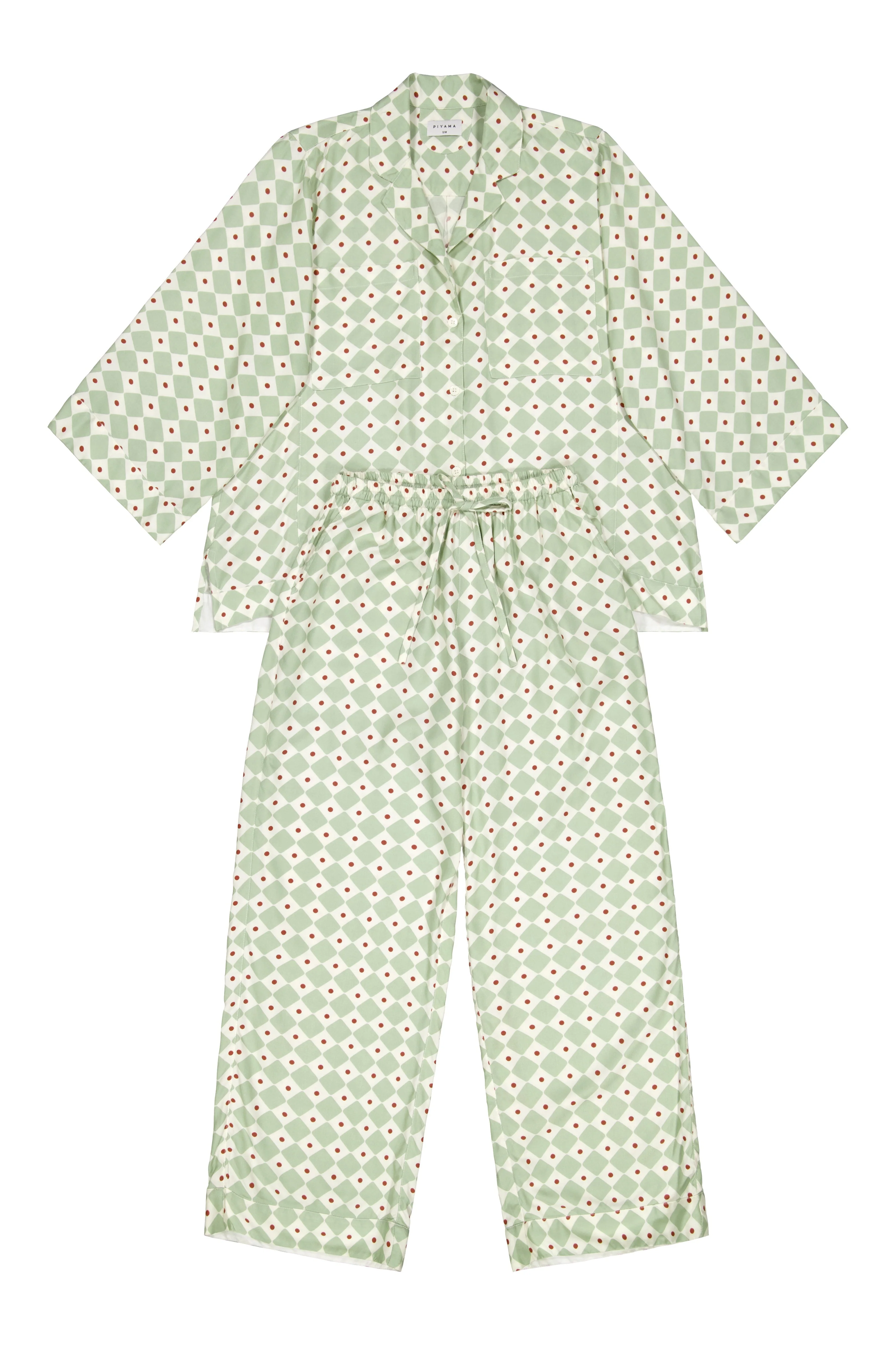 Peta Sleep Set - Long - ECOVERO™ - Diamond - Image 3