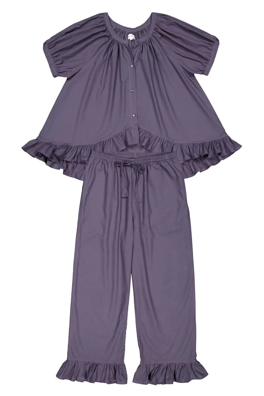 Sophie Sleep Set - Pants - Cotton Modal - Midnight - Image 4